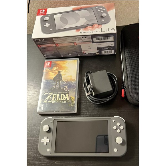 Nintendo Other - Nintendo Switch Lite (Grey) w/ Legend of Zelda: Breath of The Wild Awesome Game